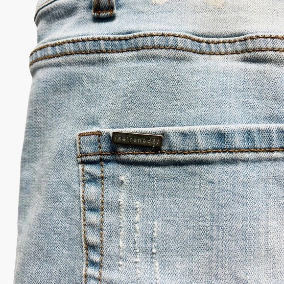 SERENEDE Jeans Pants Sacred Plasma‎ Spray Paint Distressed Mens Size 40 - Picture 7 of 11